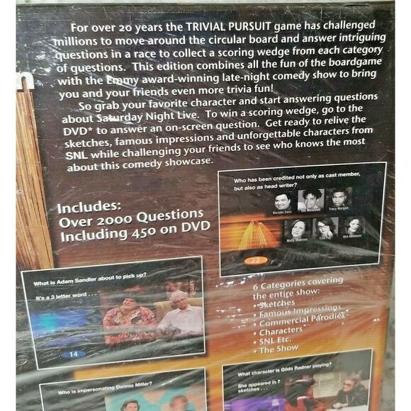 Trivial Pursuit Game SNL Interactive Edition 2004 100% Complete DVD Sealed‎ - Picture 5 of 8